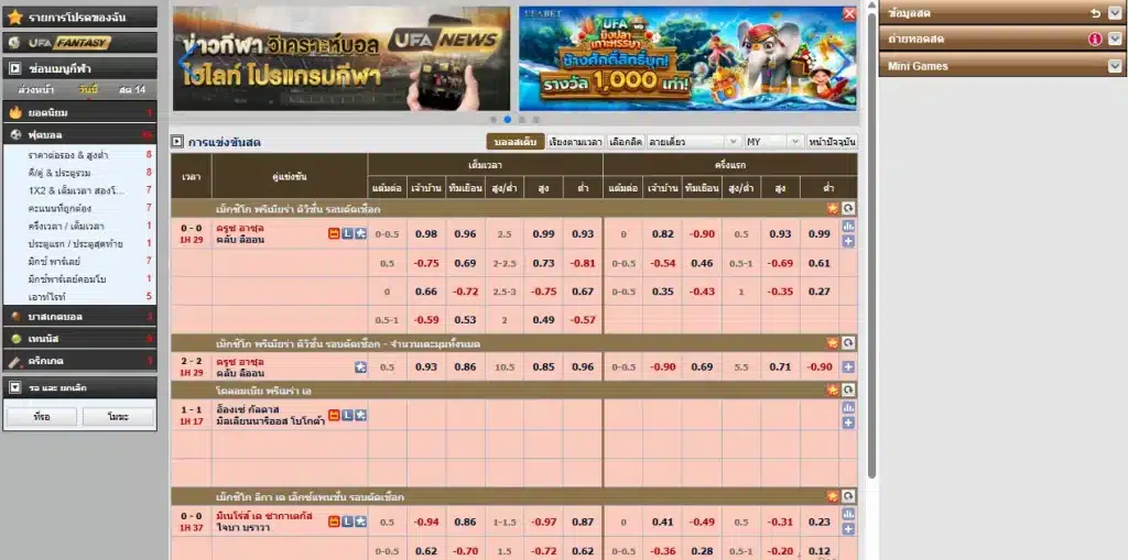 ตาราง แทงบอลออนไลน์888 ดูง่ายไม่ซับซ้อน